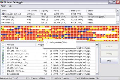 Дефрагментация. Defraggler